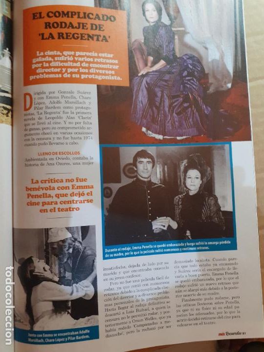 Coleccionismo de revistas y peri&oacute;dicos: emma penella charo lopez la regenta