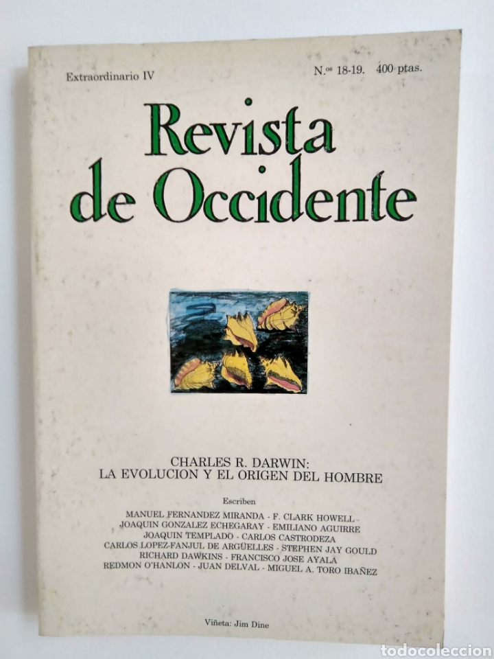 Coleccionismo de Revistas y Peri&oacute;dicos: Revista de Occidente, Extraordinario IV n&ordm;18-19. Charles R Darwin. Noviembre diciembre 1982