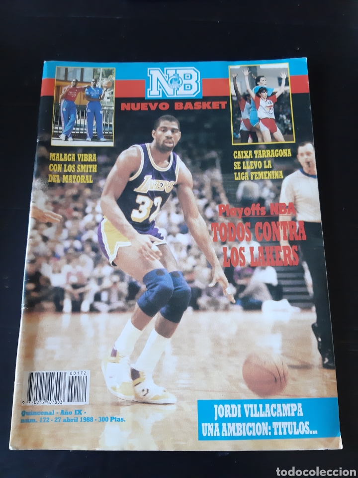 Collection Magazines and Newspapers: REVISTA NUEVO BASKET 172 PLAY OFFS NBA TODOS CONTRA LAKERS 27 ABRIL 1988