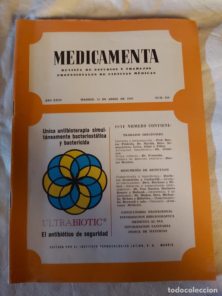 Coleccionismo de Revistas y Peri&oacute;dicos: REVISTA MEDICAMENTA N&ordm; 450, 15 ABRIL 1968.
