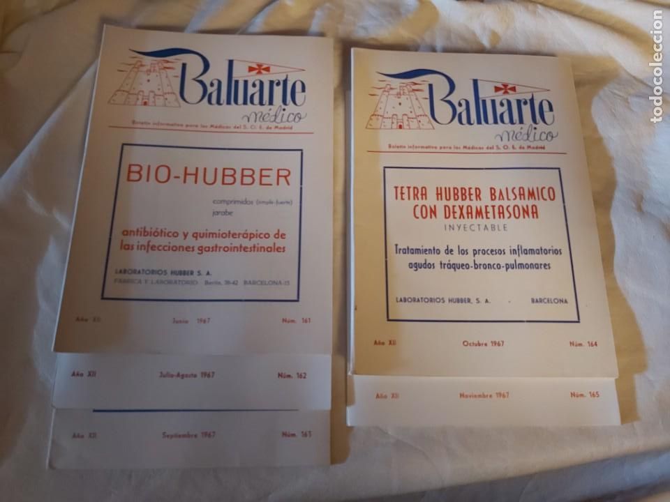 Sammeln von Zeitschriften und Zeitungen: REVISTA BALUARTE M&Eacute;DICO 1967. CINCO REVISTAS.