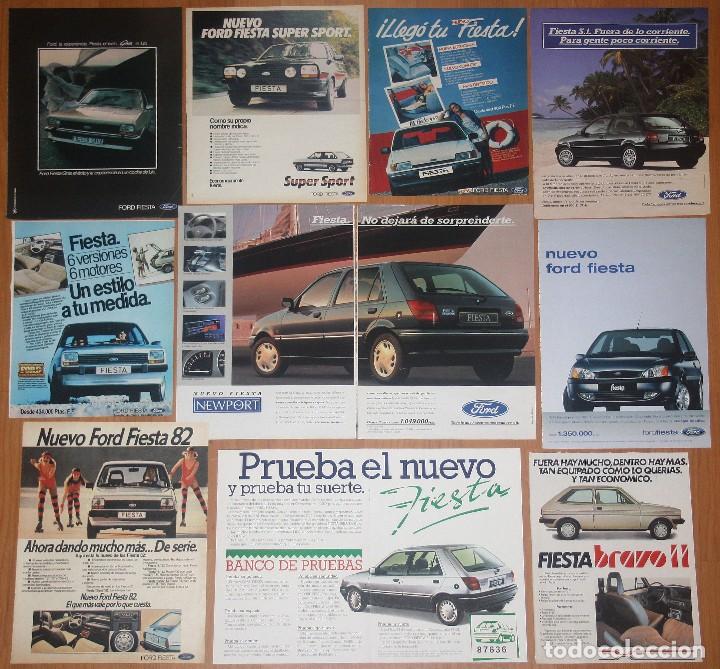 Coleccionismo de revistas y peri&oacute;dicos: FORD FIESTA 10x 1980s/90s Original Spain ADS Car AD publicidad coche anuncios promo