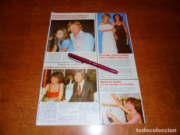 Coleccionismo de Revistas y Peri&oacute;dicos: CLIPPING 1979: PETER MASHALL, ORZOWEI. SANDRO GIACOBBE. MIGUEL BOS&Eacute;. MARISA ABAD Y AURORA CLARAMUNT