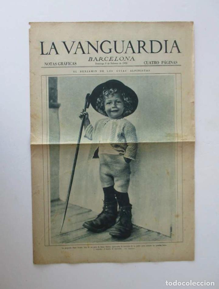 Coleccionismo de Revistas y Peri&oacute;dicos: LA VANGUARDIA-A&Ntilde;O 1930-EL BENJAMIN DE LOS GUIAS ALPINISTAS, ANIVERSARIO FALLECIMIENTO DE LA REINA...