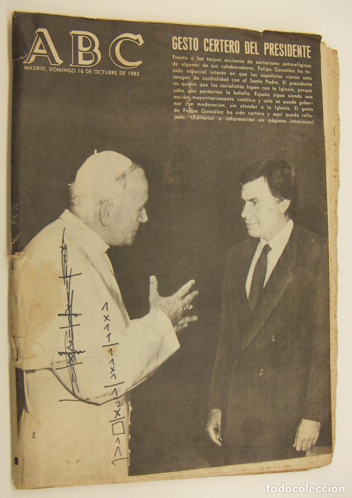 Coleccionismo de Revistas y Peri&oacute;dicos: Diario ABC Domingo 16 Octubre 1983