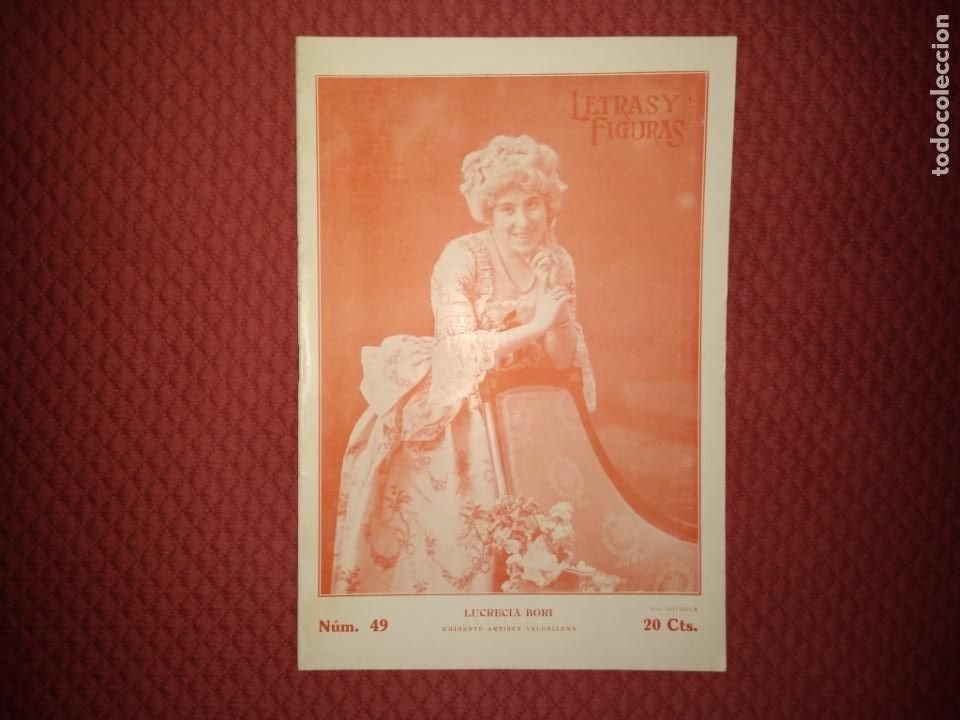 Coleccionismo de revistas y peri&oacute;dicos: Revista Letras y Figuras numero 49 Valencia a&ntilde;o 1911 Lucrecia Bori
