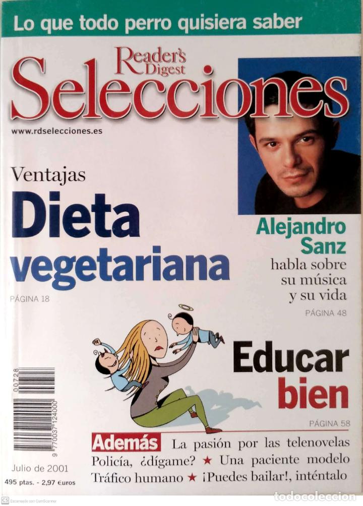 Coleccionismo de revistas y peri&oacute;dicos: Revista Reader's Digest. Julio 2001 - N&ordm; 721
