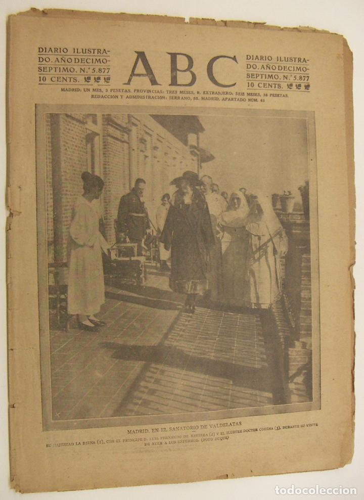 Coleccionismo de Revistas y Peri&oacute;dicos: Diario ABC 7 Noviembre 1921 Edicion de la tarde N&ordm; 5877