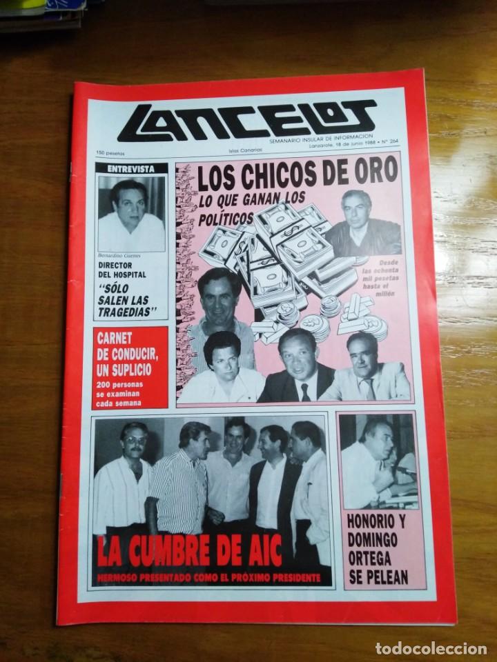 Coleccionismo de revistas y peri&oacute;dicos: Semanario Lancelot n&ordm; 264 Junio 1988 - Honorio y Domingo ortega se pelean, La cumbre de AIC