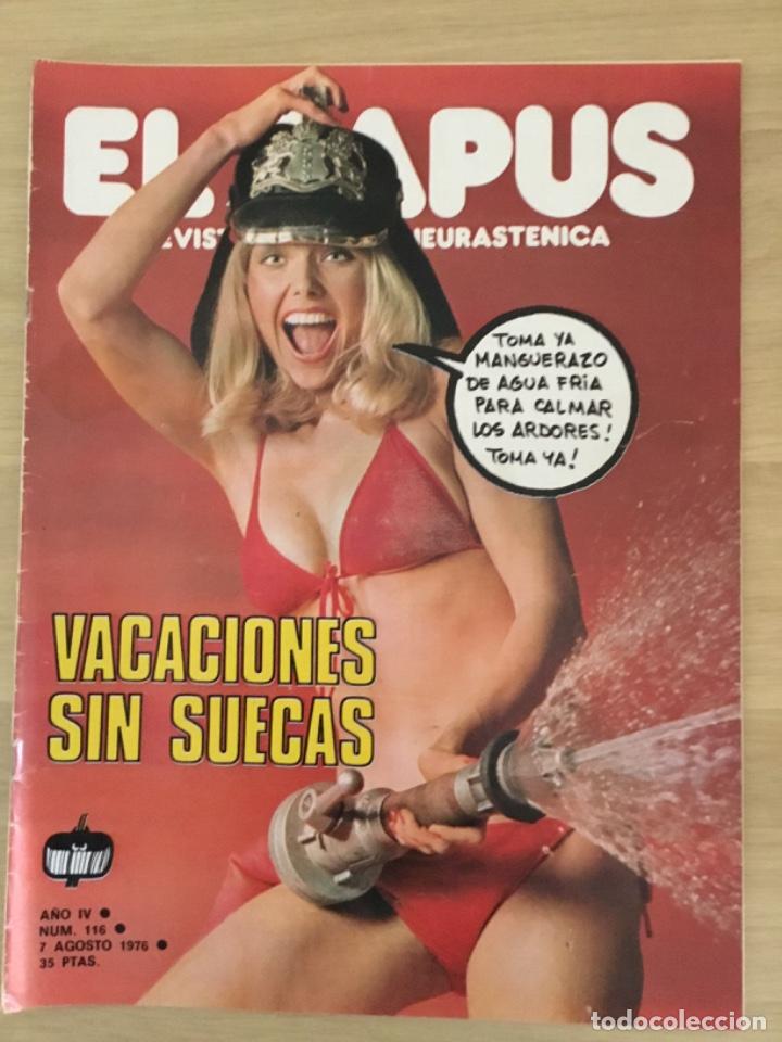 Coleccionismo de Revistas y Peri&oacute;dicos: El Papus n&uacute;mero 116 Vacaciones sin suecas 7 Agosto 1976