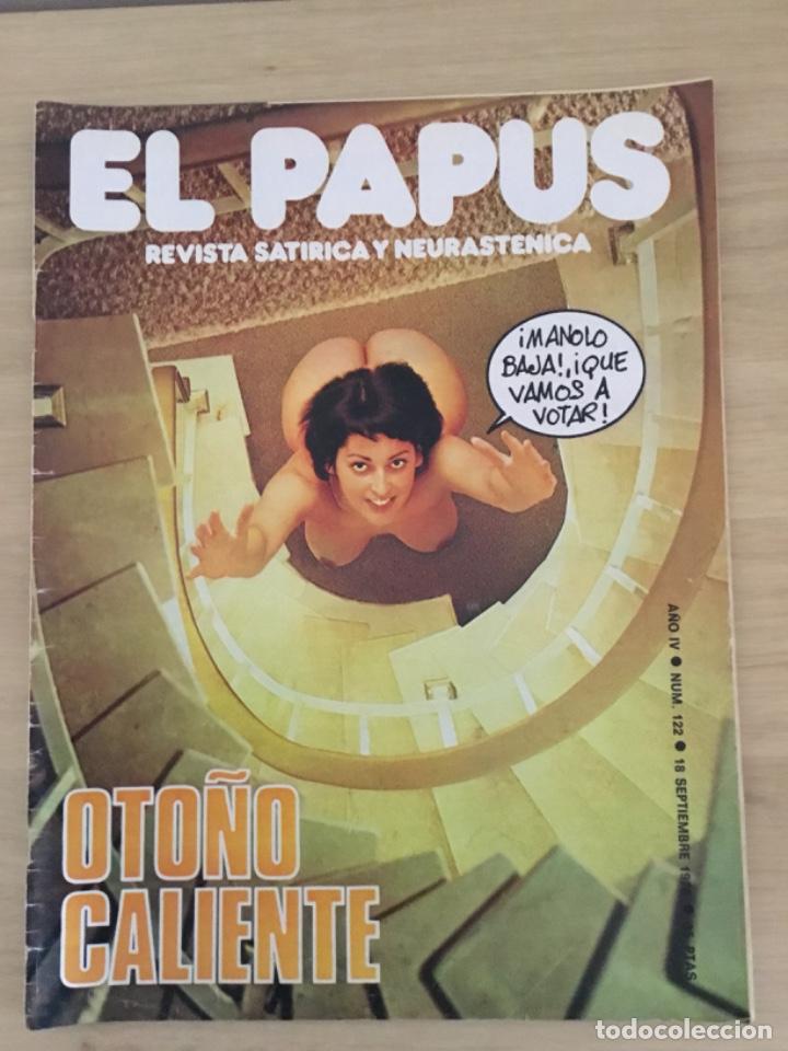 Coleccionismo de Revistas y Peri&oacute;dicos: El Papus n&uacute;mero 122 Oto&ntilde;o caliente 18 Septiembre 1976