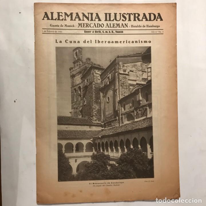 Coleccionismo de Revistas y Peri&oacute;dicos: ALEMANIA ILUSTRADA GACETA DE MUNICH FEBRERO 1926. MONASTERIO DE GUADALUPE