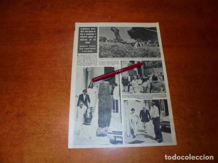 Coleccionismo de revistas y peri&oacute;dicos: CLIPPING 1978: CAROLINA, DAVID NIVEN, GERGORY PECK, CARY GRANT (Y UN SE&Ntilde;OR QUE PARECE TORRENTE)