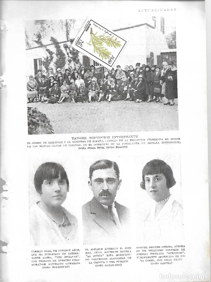 Collezionismo di Riviste e Giornali: BYN MARZO 1928. RECEPCION TANGER JOSE MAS CONCHA MENDEZ CUESTA VI&Ntilde;ETA SILENO SANTIAGO CAMARASA