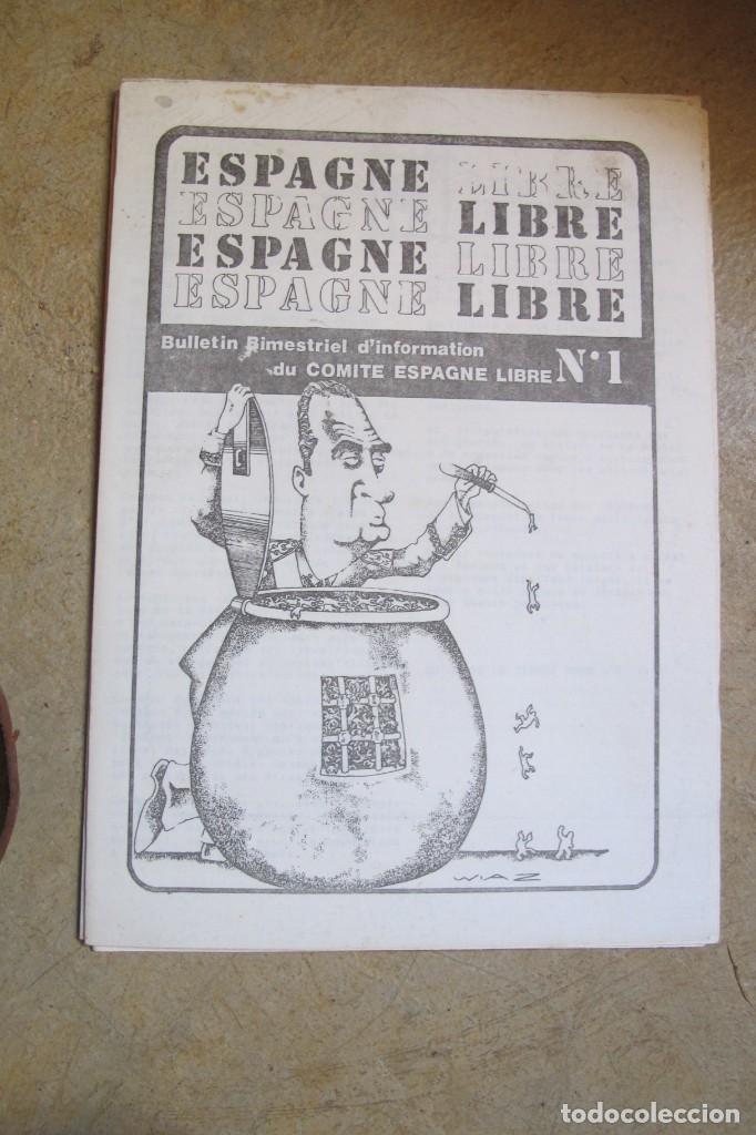 Sammeln von Zeitschriften und Zeitungen: ESPAGNE LIBRE. BULLETIN TRIMESTRIEL DINFORMATION DU COMITE N&ordm;1. EXILIO BELGA ANARQUISMO EN FRANCES