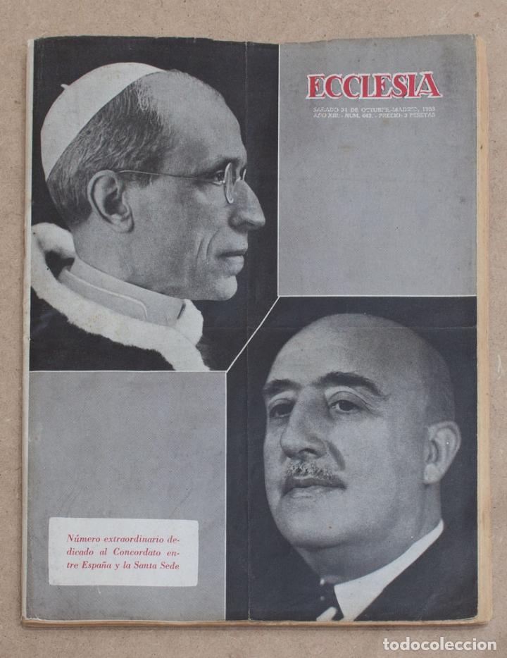 Collezionismo di Riviste e Giornali: REVISTA ECCLESIA. NUMERO EXTRAORDINARIO 642. 31 DE OCTUBRE DE 1953.