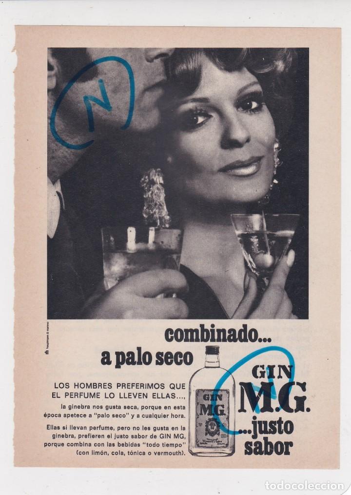 Coleccionismo de revistas y peri&oacute;dicos: PUBLICIDAD 1969. ANUNCIO GIN MG. GINEBRA