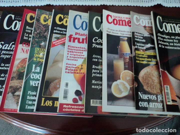 Coleccionismo de revistas y peri&oacute;dicos: diez revistas comer y beber a&ntilde;os 1987, 1995.96 y 99 muy buenas y detalladas recetas y consejos