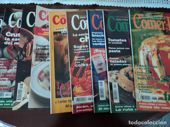 Coleccionismo de revistas y peri&oacute;dicos: once revistas comer y beber a&ntilde;os 90 muy buenas y detalladas recetas y consejos culinarios