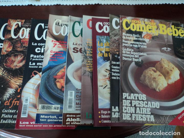 Coleccionismo de revistas y peri&oacute;dicos: diez revistas comer y beber a&ntilde;os 90 muy buenas y detalladas recetas y consejos culinarios