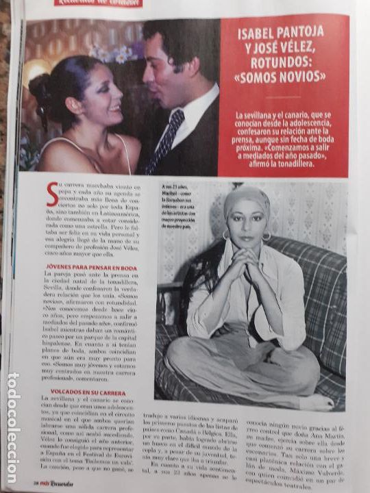 Coleccionismo de Revistas y Peri&oacute;dicos: ISABEL PANTOJA JOSE VELEZ