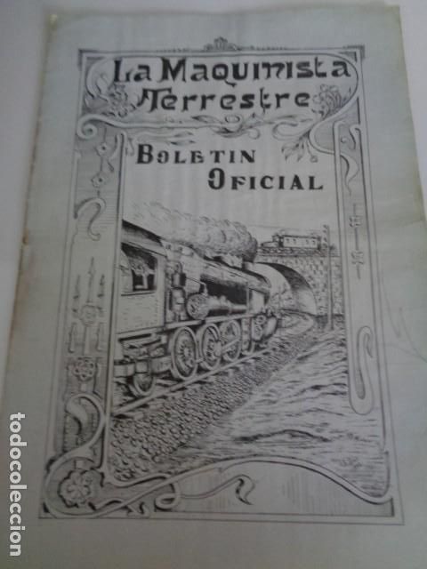 Coleccionismo de Revistas y Peri&oacute;dicos: LA MAQUINISTA TERRESTRE. BOLET&Iacute;N OFICIAL. N&ordm; 107. LEON, 30 JUNIO 1932.
