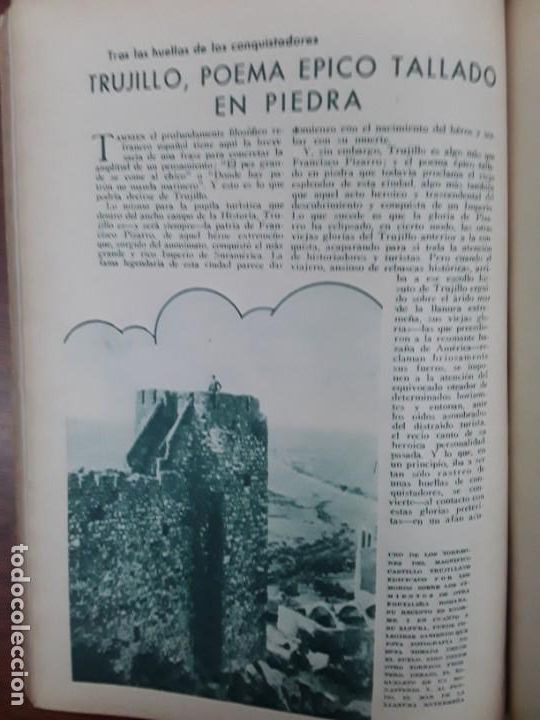 Collection Magazines and Newspapers: TRUJILLO CACERES PIZARRO BOEXEO CAMPEONATO MUNDIAL PLUMA JOSE GIRONES ALBACETE BELLEZA REVISTA 1935