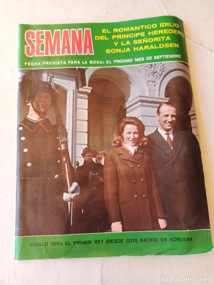 Coleccionismo de Revistas y Peri&oacute;dicos: SEMANA N&ordm; 1468 - 9 / HARALD Y SONJA HARALDSEN / MARIA ROSA Y OSCAR CRUZ / GUTIERREZ CABA /LA CHUNGA