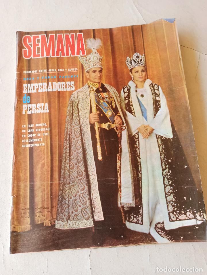 Coleccionismo de Revistas y Peri&oacute;dicos: SEMANA N&ordm; 1446 / THE BEATLES / REZA Y FARAH / MARONE DE BORBON / ROCIO DURCAL / VICTORIA EUGENIA /