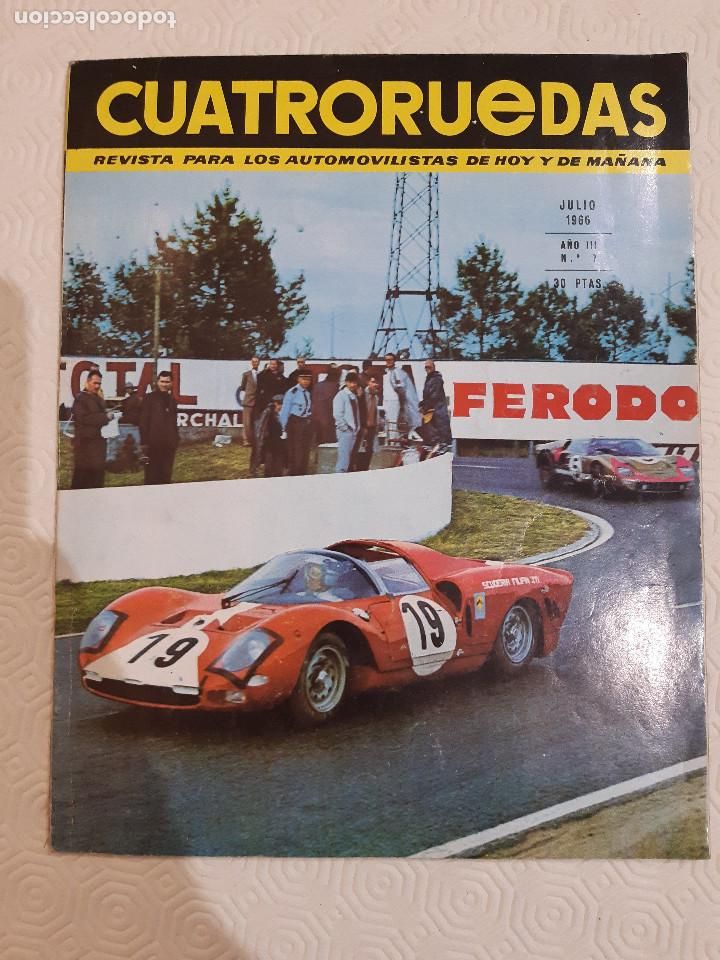 Coleccionismo de Revistas y Peri&oacute;dicos: REVISTA CUATRO RUEDAS N&ordm;7 JULIO 1966. LEER DESCRIPCION.