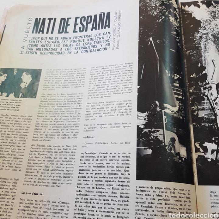 Coleccionismo de Revistas y Periódicos: SABADO GRAFICO N° 510 JULIO 1966 ROD TAYLOR - NATI MISTRAL - COSTA VASCA TURISMO - Foto 4 - 303488023