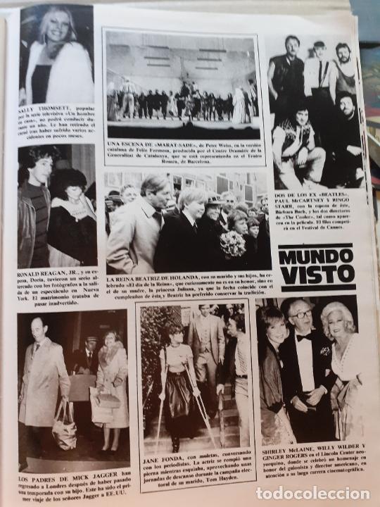 Coleccionismo de Revistas y Peri&oacute;dicos: SALLY THOMSETT THE BEATLES JANE FONDA MICK JAGGER GINGER ROGERS WILLY WILDER