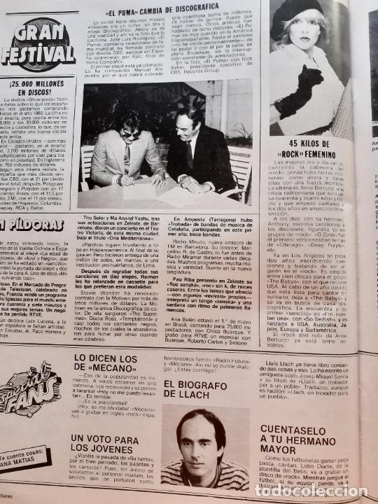 Coleccionismo de Revistas y Peri&oacute;dicos: ANNE BERTUCCI JOSE LUIS RODRIGUEZ EL PUMA LLUIS LLACH MECANO