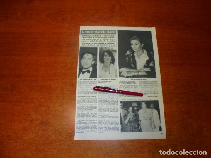 Colecionismo de Revistas e Jornais: CLIPPING 1980: LA VIDA DE FARAH DIBA AL CINE.