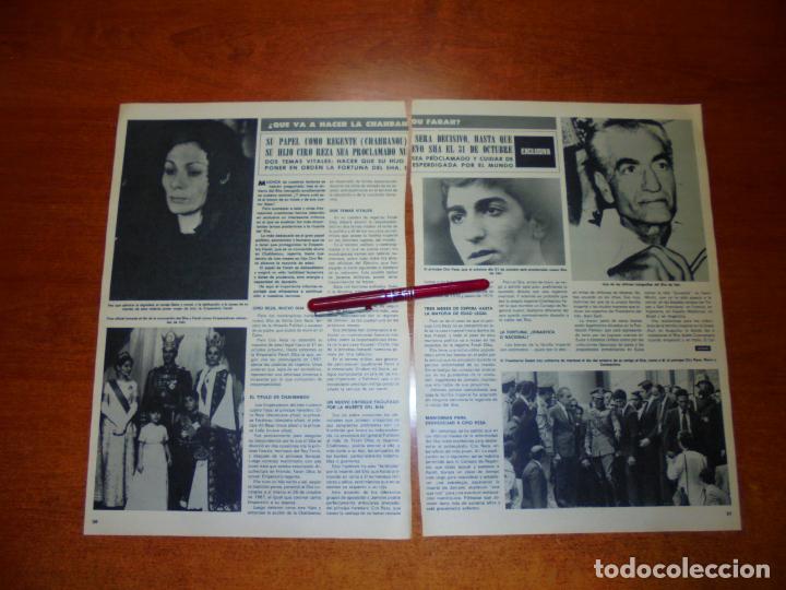 Coleccionismo de revistas y peri&oacute;dicos: CLIPPING 1980: &iquest;QUE VA A HACER LA REGENTE FARAH, VIUDA DEL SAH? PR&Iacute;NCIPE CIRO REZA.