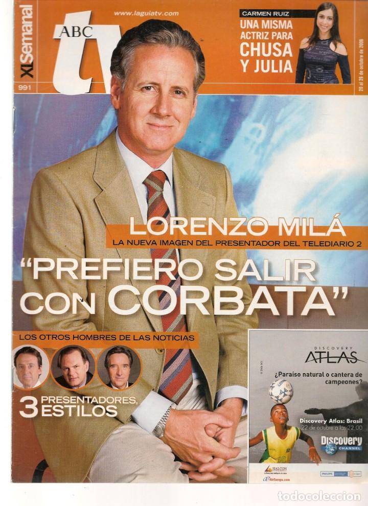 Coleccionismo de Revistas y Peri&oacute;dicos: ABC TV. N&ordm; 991. CARMEN RUIZ. VER FOTOS. 20/10//2006. (ST/P)