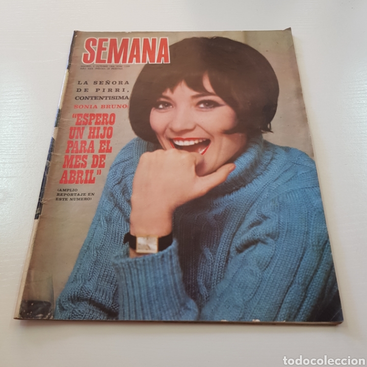 Coleccionismo de Revistas y Peri&oacute;dicos: SEMANA N&deg; 1546 OCTUBRE 1969 SONIA BRUNO LA SE&Ntilde;ORA DE PIRRI CONTENTISIMA