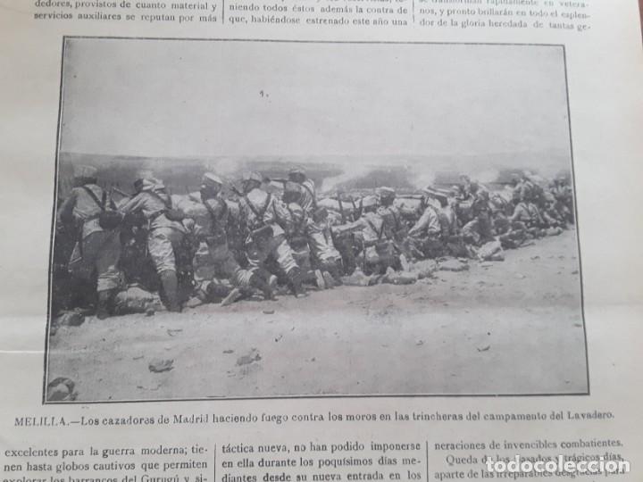 Coleccionismo de revistas y peri&oacute;dicos: SUCESOS RIF MELILLA CAZADORES MADRID SUCESOS BARCELONA LAS LOGIAS MASONES FUERTE CAMELLOS A&Ntilde;O 1909