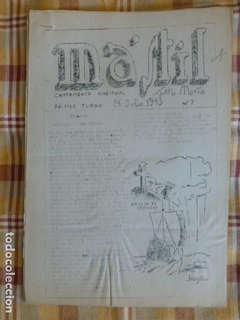 Collection Magazines and Newspapers: REVISTA MASTIL ORGANO DE LOS CAMPAMENTOS FRENTE DE JUVENTUDES CAMPAMENTO STA MARIA JULIO 1943