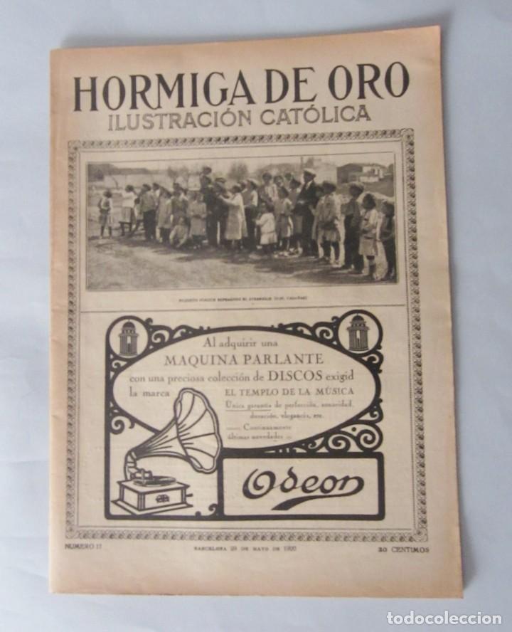 Coleccionismo de revistas y peri&oacute;dicos: Hormiga de Oro Ilustraci&oacute;n Cat&oacute;lica 29-5-1920 N&ordm; 17 Ripoll Orfe&oacute;n Entierro Gallito Escenas Vascas aa