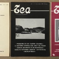 Coleccionismo de Revistas y Periódicos: TEA N° 0, 1 Y 2 (MADRID 1977/78). 3 HISTÓRICOS FANZINES ORIGINALES ; REVISTA DE HUMANIDADES.. Lote 217087693
