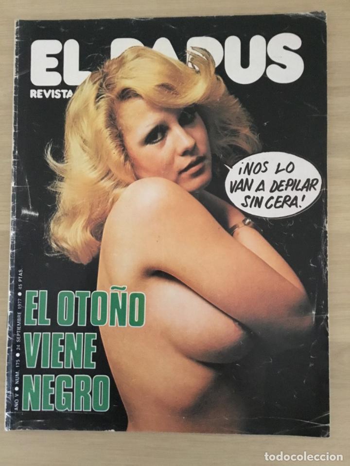 Coleccionismo de Revistas y Peri&oacute;dicos: El Papus n&uacute;mero 175 El oto&ntilde;o viene negro 24 Septiembre 1977