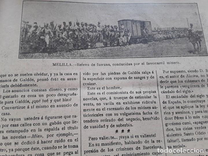 Coleccionismo de revistas y peri&oacute;dicos: MELILLA RIF EXPLORADORES POLO NORTE LOGIAS MASONICAS MANRESA OBISPO CANARIAS ADOLFO PEREZ A&Ntilde;O 1909