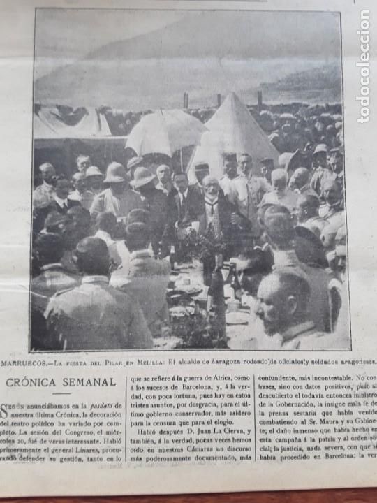 Collection Magazines and Newspapers: MELILLA FIESTA PILAR SOLDADOS ARAGONESES RIF SANTANDER PEREGRINACION LUISES MARQUESA CASTELFLORITE