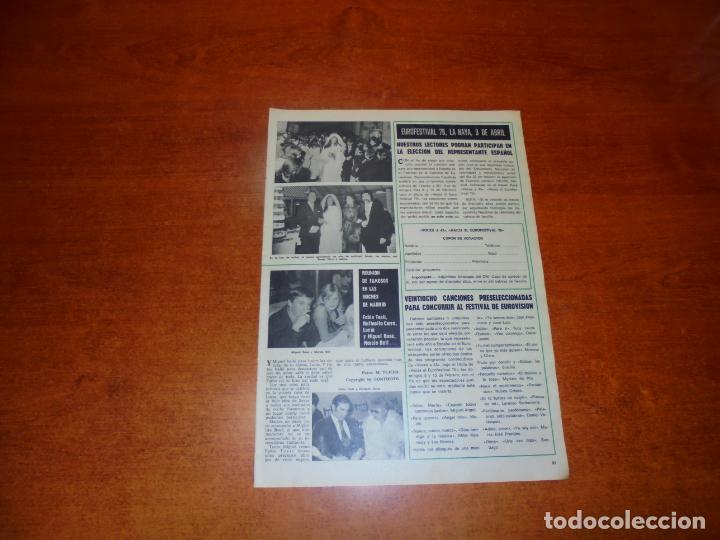 Coleccionismo de Revistas y Peri&oacute;dicos: CLIPPING 1976: MIGUEL BOS&Eacute; Y MARCIA BELL. FABIO TESTI RAFAELLA CARR&Aacute;. GAFAS BARBUDO. EL HOMBRE DE 6