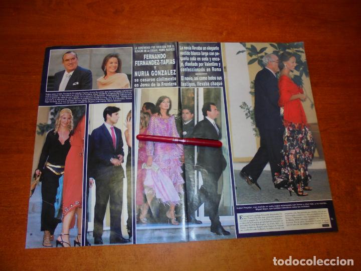 Sammeln von Zeitschriften und Zeitungen: CLIPPING 2002: BODA FERN&Aacute;NDEZ TAPIAS Y NURIA GONZ&Aacute;LEZ - ISABEL PREYSLER- TERELU- CARY LAPIQUE- MARI