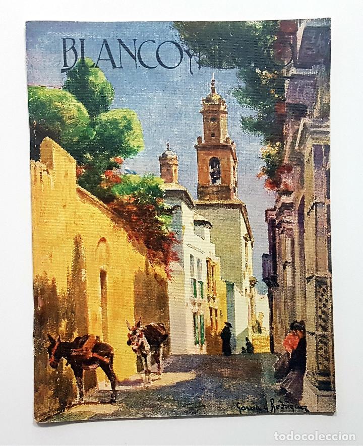 Collectionnisme de Revues et Journaux: Revista Blanco y Negro 1924. Bodas Plata Barcelona futbol Athletic-Sporting Real Uni&oacute;n Cuartel Docks