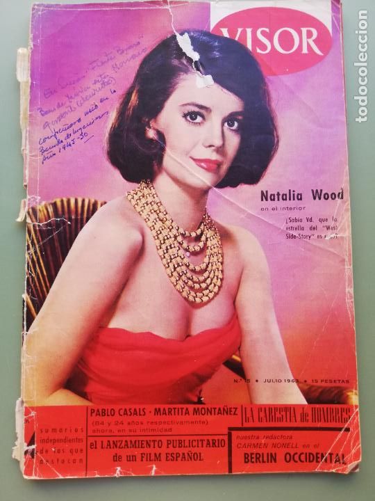 Collectionnisme de Revues et Journaux: VISOR N&ordm; 15 - NATALIA WOOD - JULIO 1963
