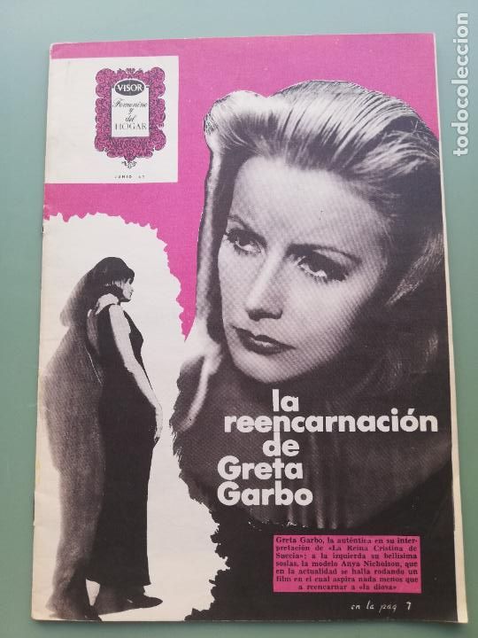 Sammeln von Zeitschriften und Zeitungen: VISOR FEMENINO Y DEL HOGAR - GRETA GARBO - JUNIO 1963