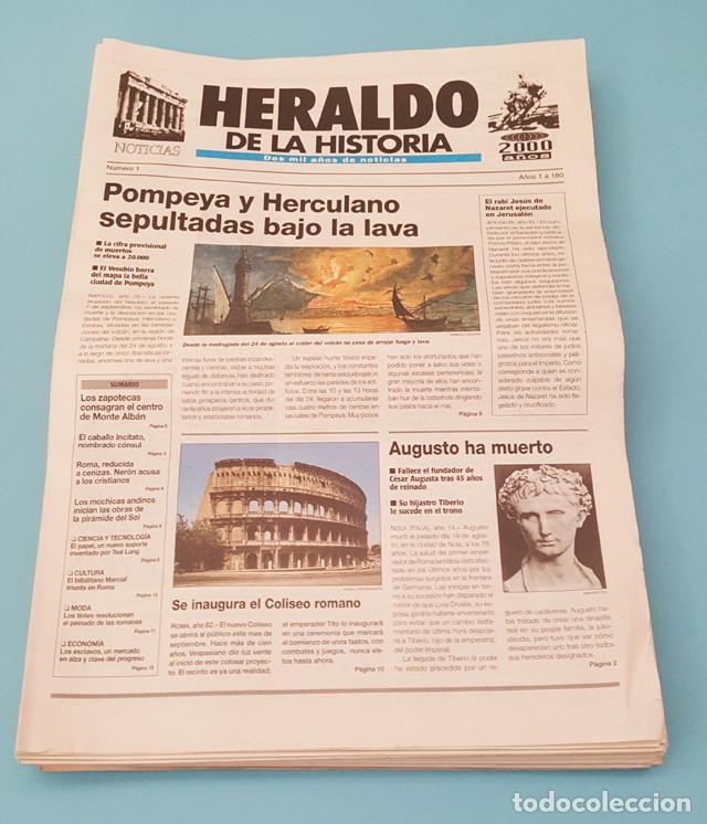 Coleccionismo de revistas y peri&oacute;dicos: PERIODICO HERALDO DE LA HISTORIA DOS MIL 2000 A&Ntilde;OS 42 EJEMPLARES (CASI COMPLETA) ARAGON BUEN ESTADO